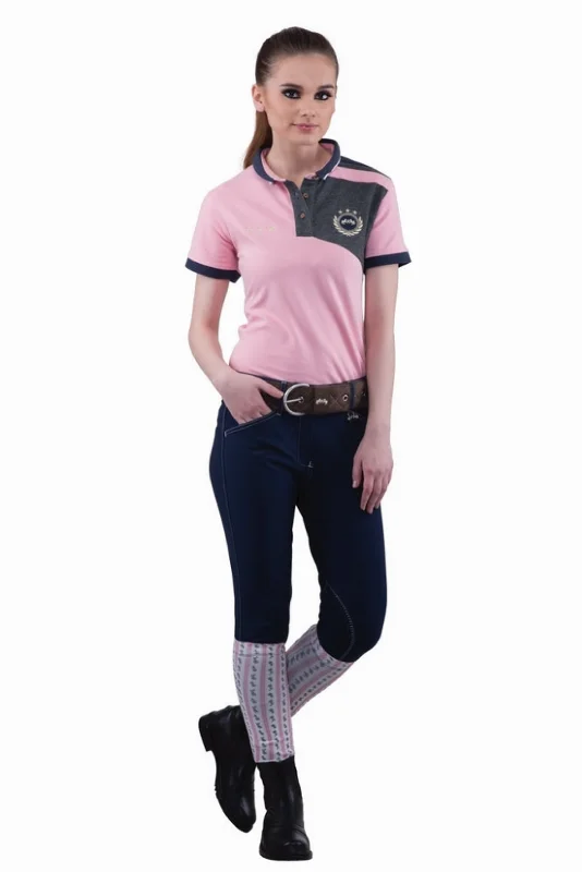Early Bird Discount Equine Couture Ladies Sportif Natasha Knee Patch Breeches