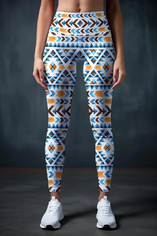 Savings Galore Ethno Chic Lucy Printed Performance Yoga Leggings - Women