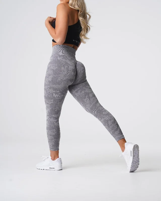 Season Finale Sale Grey Camo Seamless Leggings