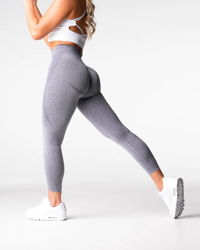 Warehouse Sale Grey Mid Rise Contour Seamless Leggings