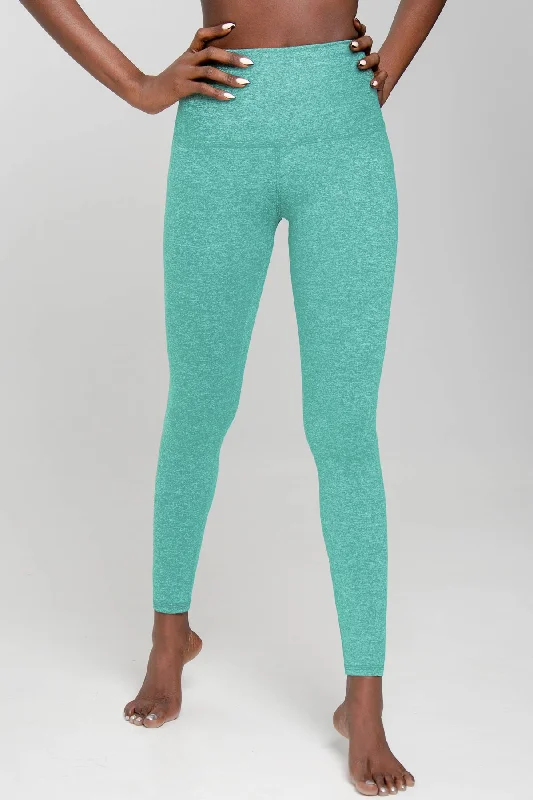 Referral Discount Heather Mint Lucy Green UV 50+ Performance Leggings Yoga Pants - Women Referral Discount Heather Mint Lucy Green UV 50+ Performance Leggings Yoga Pants - Women