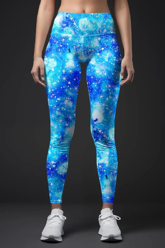 Friends and Family Sale Imagination Lucy Blue Galaxy Printed Leggings Yoga Pants - Women Friends and Family Sale Imagination Lucy Blue Galaxy Printed Leggings Yoga Pants - Women