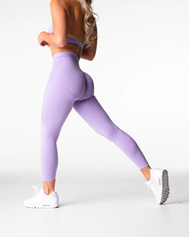 Act Now Lilac Mid Rise Contour Seamless Leggings