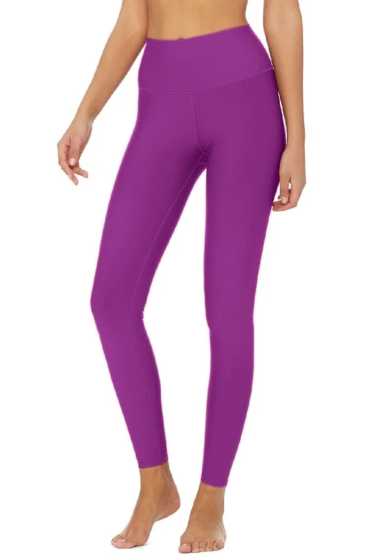 Hot Deal Magenta UV 50+ Lucy Purple Performance Leggings Yoga Pants - Women