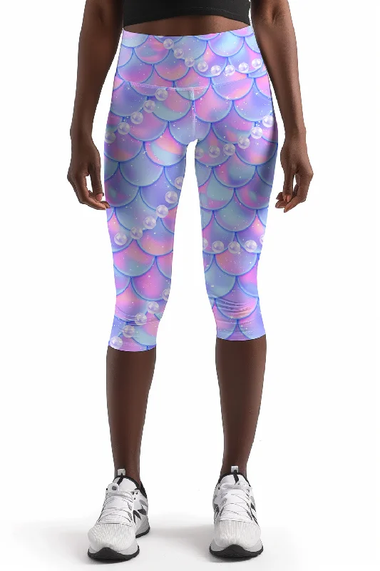 Blowout Sale Making Waves Ellie Purple Performance Yoga Capri Leggings - Women