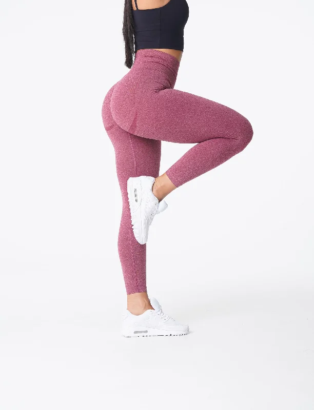 Extra Savings Maroon Curve Seamless Leggings
