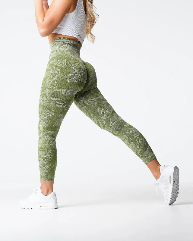 Warehouse Sale Meadow Camo Seamless Leggings