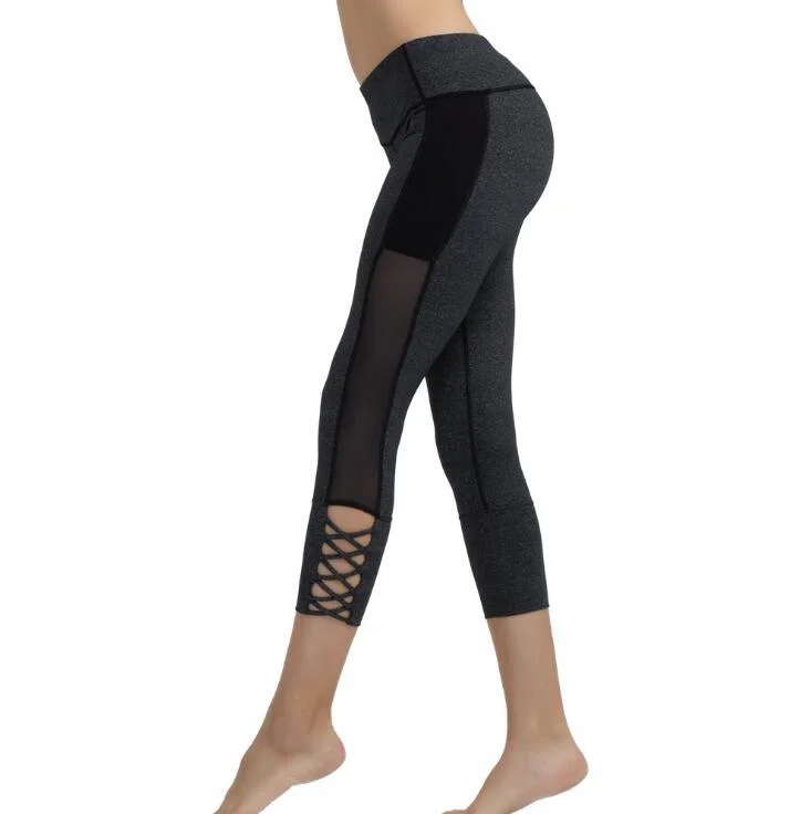 Super Deal Mesh Legging Sexy Grey Leggins
