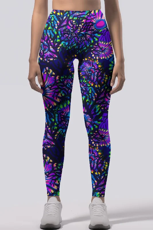 Early Access Midnight Glow Lucy Purple Performance Leggings - Women