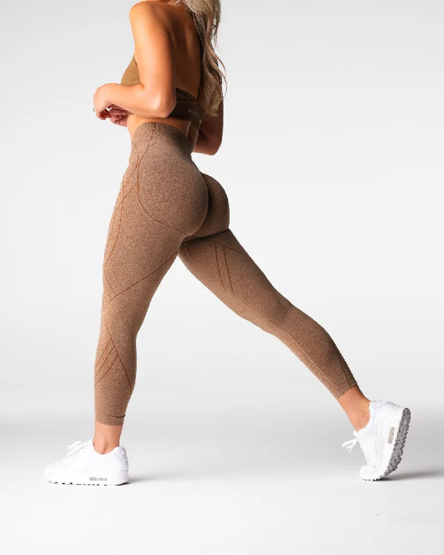Online Only Mocha Geo Seamless Leggings