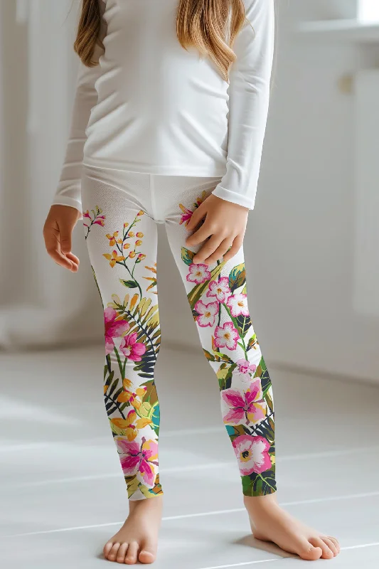 Online Specials Mountain Garden Lucy Cute Floral Printed Leggings - Kids