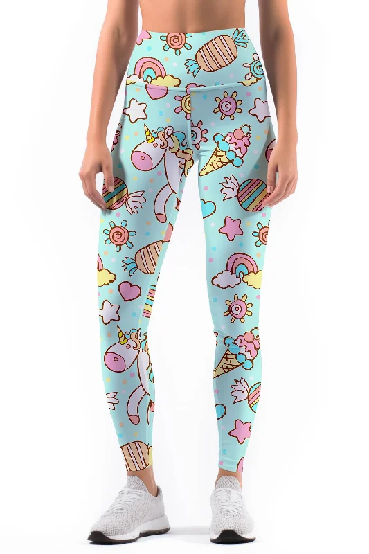 Exclusive Savings My Friend Unicorn Lucy Printed Performance Yoga Leggings - Women