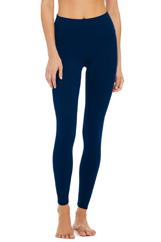 Unmissable Offer Navy Blue Recycled Lucy Performance Leggings Yoga Pants - Women