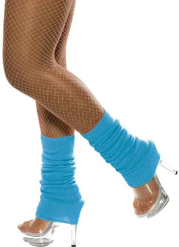 Limited Time Offer Neon Blue 1980's Leg Warmers