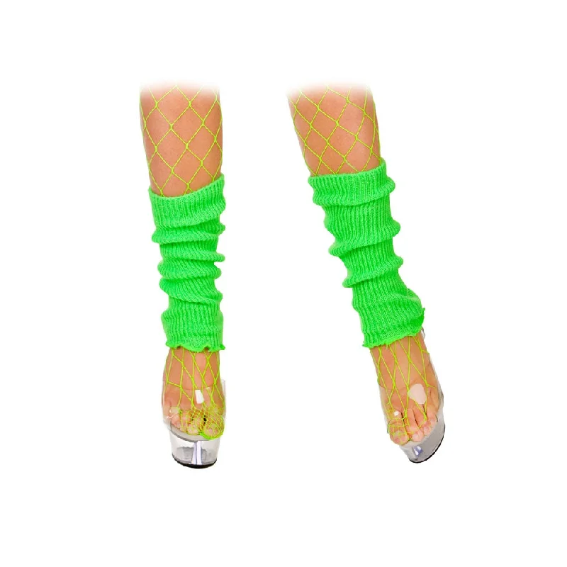 Year-End Clearance Neon Green Leg Warmers