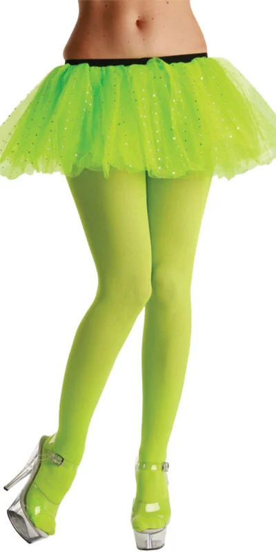 Exclusive Deal Neon Green Opaque Tights