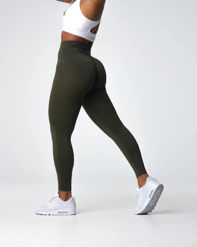 Big Discounts Olive Performance Seamless Leggings