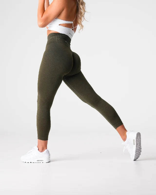 Don't Wait Olive Shape Seamless Leggings