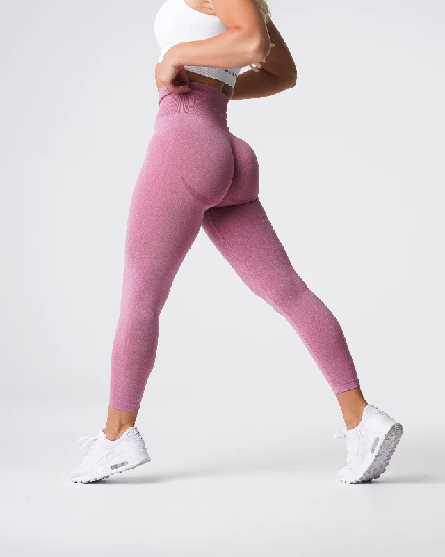 Limited Stock Pastel Pink Curve Seamless Leggings