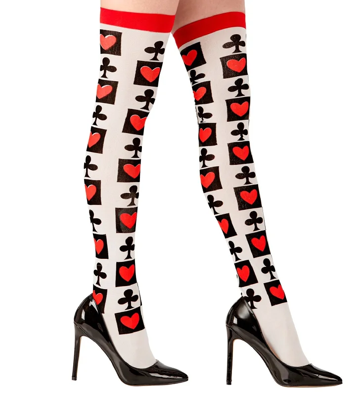 Instant Discount Poker Card Thigh High Stocking