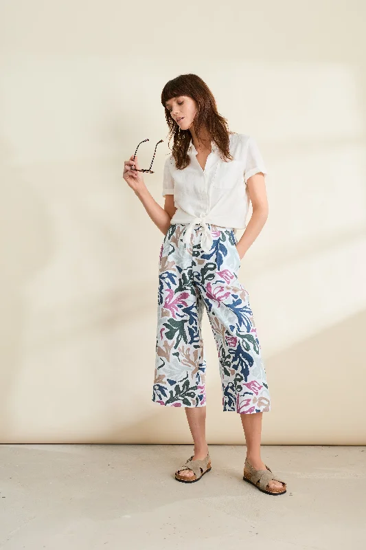 Get It Before It’s Gone Seasalt Peaceful Haven Culottes - Sea Frond Chalk