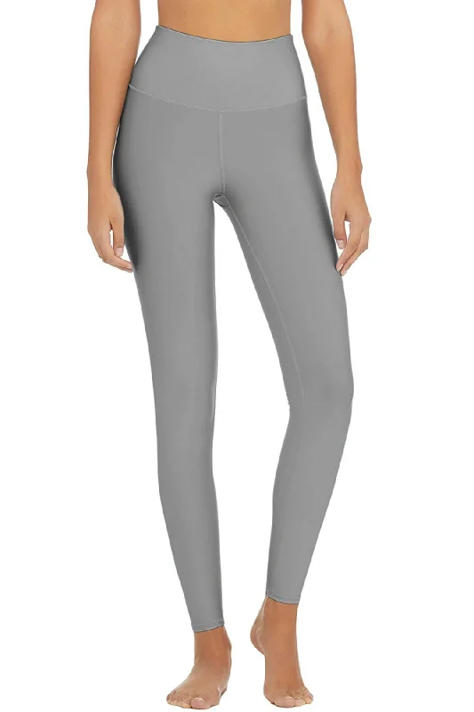 Super Sale Silver Recycled Lucy Light Grey Leggings Yoga Pants - Women