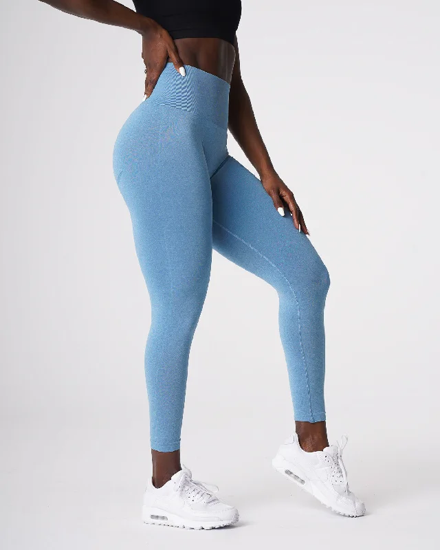 Members Only Sky Blue Curve Seamless Leggings