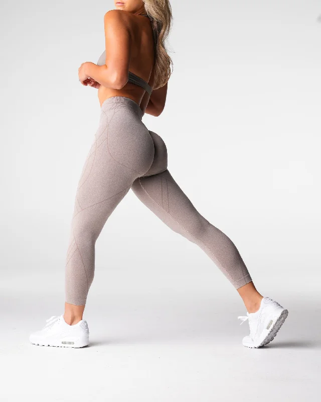 Overstock Taupe Geo Seamless Leggings