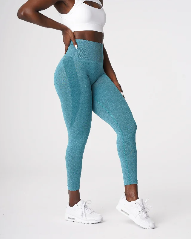 Referral Discount Teal Contour Seamless Leggings