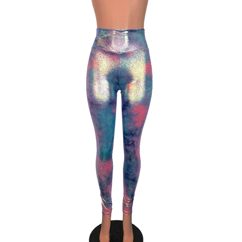 Hurry In Tie Dye Rainbow Mystique High Waist Leggings Pants