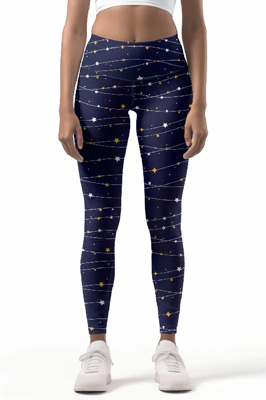 Today’s Deal To the Moon & Back Lucy Navy Blue Leggings Yoga Pants - Women