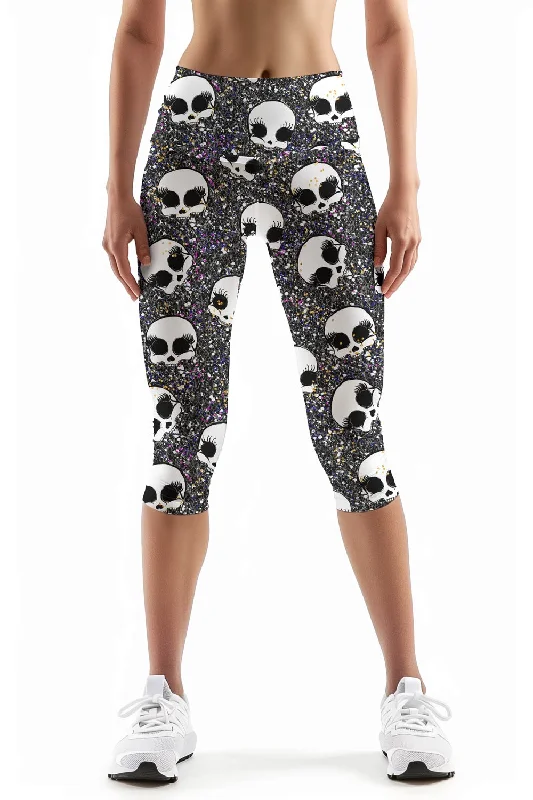 Crazy Deals Too Cute to Spook Ellie Performance Yoga Capri Leggings - Women