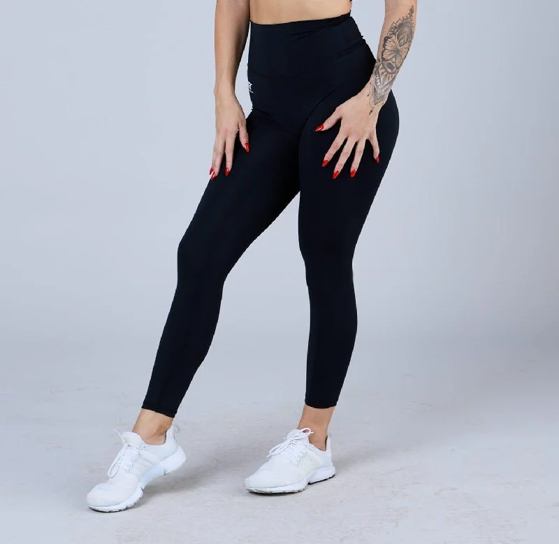 Exclusive Preview Womens Origami© Sports Leggings Dark Angel