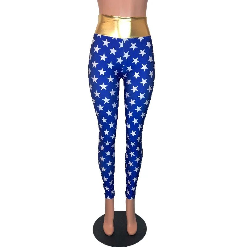 Clearance Sale Wonder Woman Inspired High Waist Leggings Pants