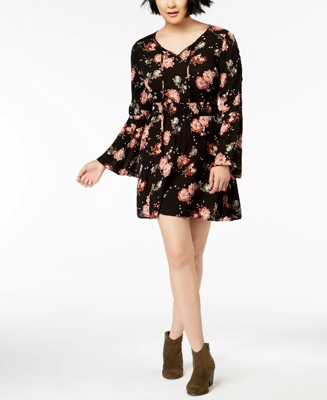 Year-End Sale American Rag Juniors Lace Up Bell Sleeve Dress
