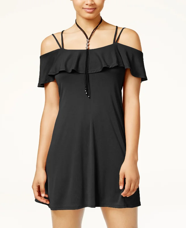 Final Markdown American Rag Juniors Ruffled Cold Shoulder Dress