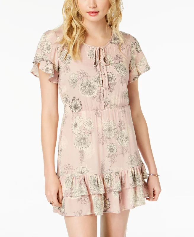 Can't Miss American Rag Juniors Ruffled Tie Dyed Dress