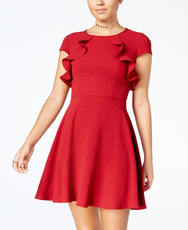 Final Clearance B Darlin Juniors Ruffled A Line Dress