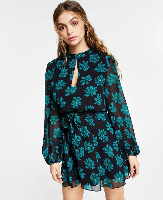 Clearance Sale Bar III Keyhole-Front Cutout-Back Dress