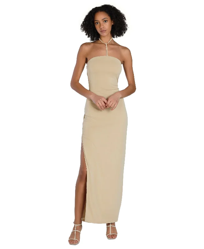 Deal Alert Bar III Nicole Williams English Y Strap Halter Dress