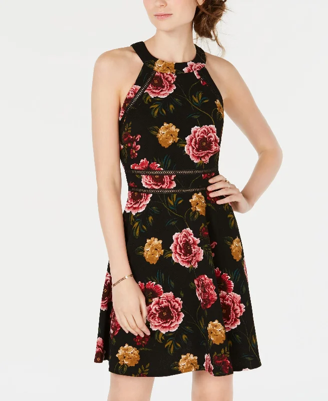 Savings Bonanza Bcx Juniors Floral Fit Flare Dress