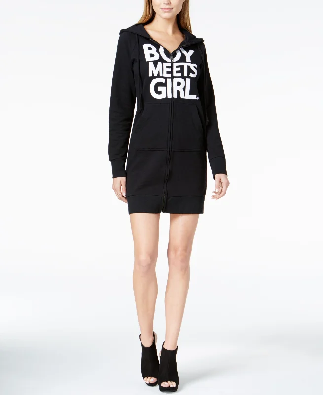 Discount Deals Boy Meets Girl. Graphic Hoodie Dress