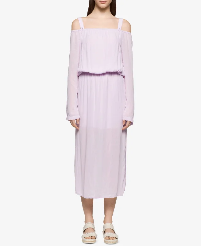 New Deals Calvin Klein Jeans Cold Shoulder Midi Dress