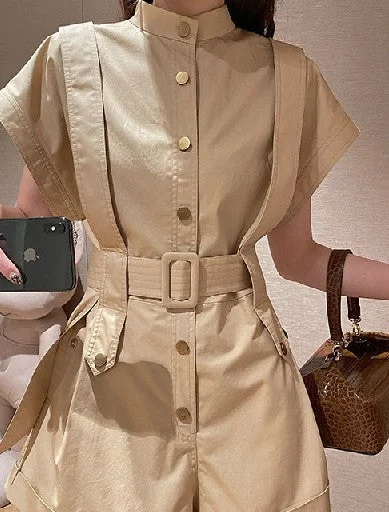 Unbeatable Prices Cargo Rompers Women All-match Streetwear Crimping Overalls Sashes Loose Safari Style Empire Playsuits Female Hot Sale Military Unbeatable Prices Cargo Rompers Women All-match Streetwear Crimping Overalls Sashes Loose Safari Style Empire Playsuits Female Hot Sale Military