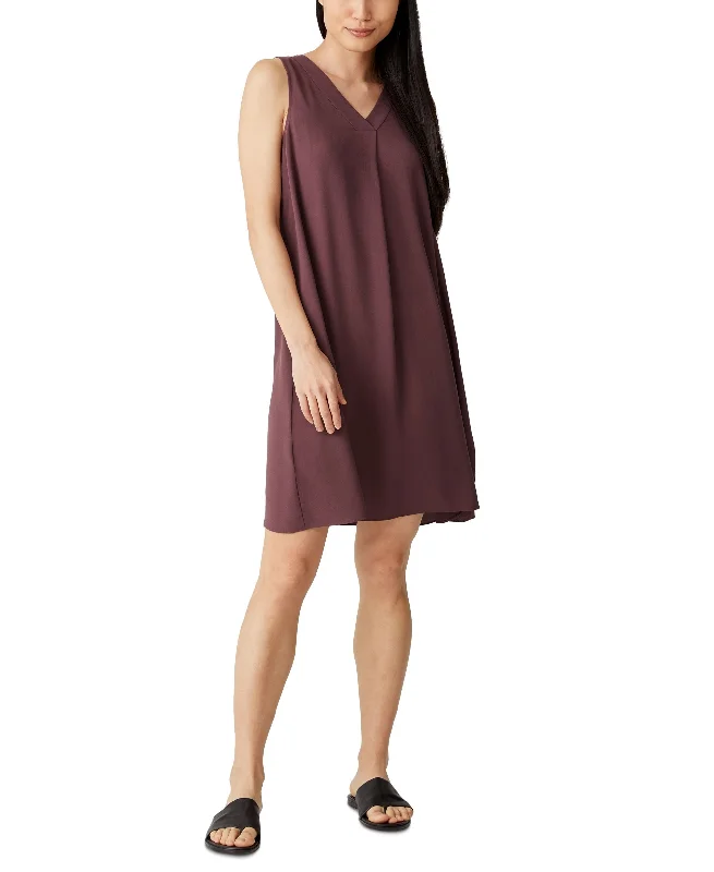 Online Only Eileen Fisher Silk Sleeveless Dress