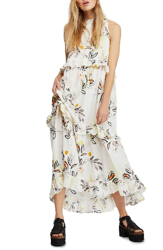 Crazy Savings Free People Anita Cotton Printed Maxi Dress