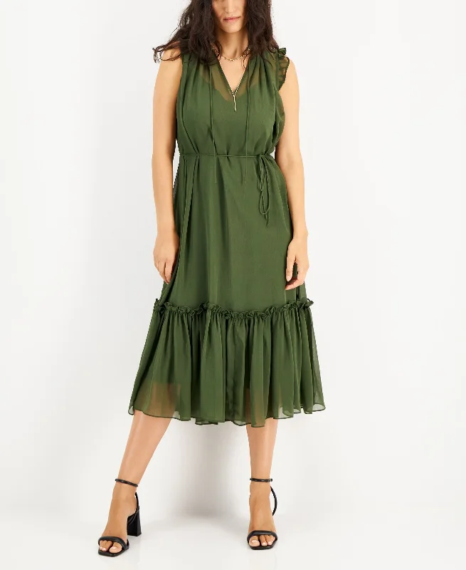 Bonus Savings INC International Concepts Womens Flutter Sleeve Dress