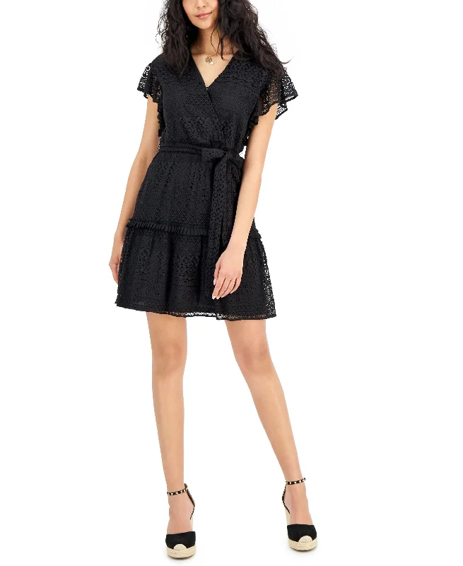 Today’s Deal International Concepts Womens Lace Tie Waist Dress