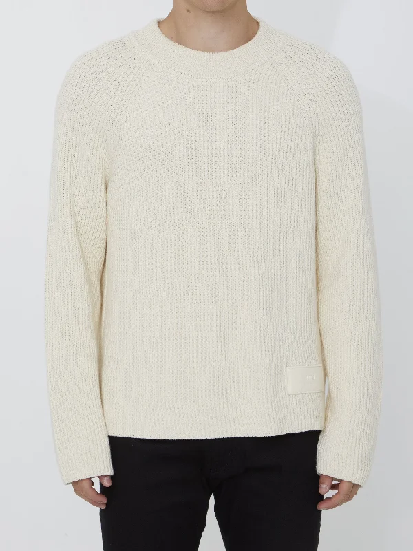 Unbeatable Prices Ivory Jumper With Patch