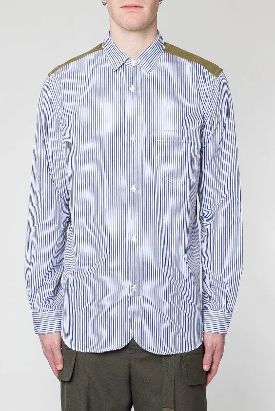 Stock Clearance Junya Watanabe MAN Cotton Stripe Mixed Button Down